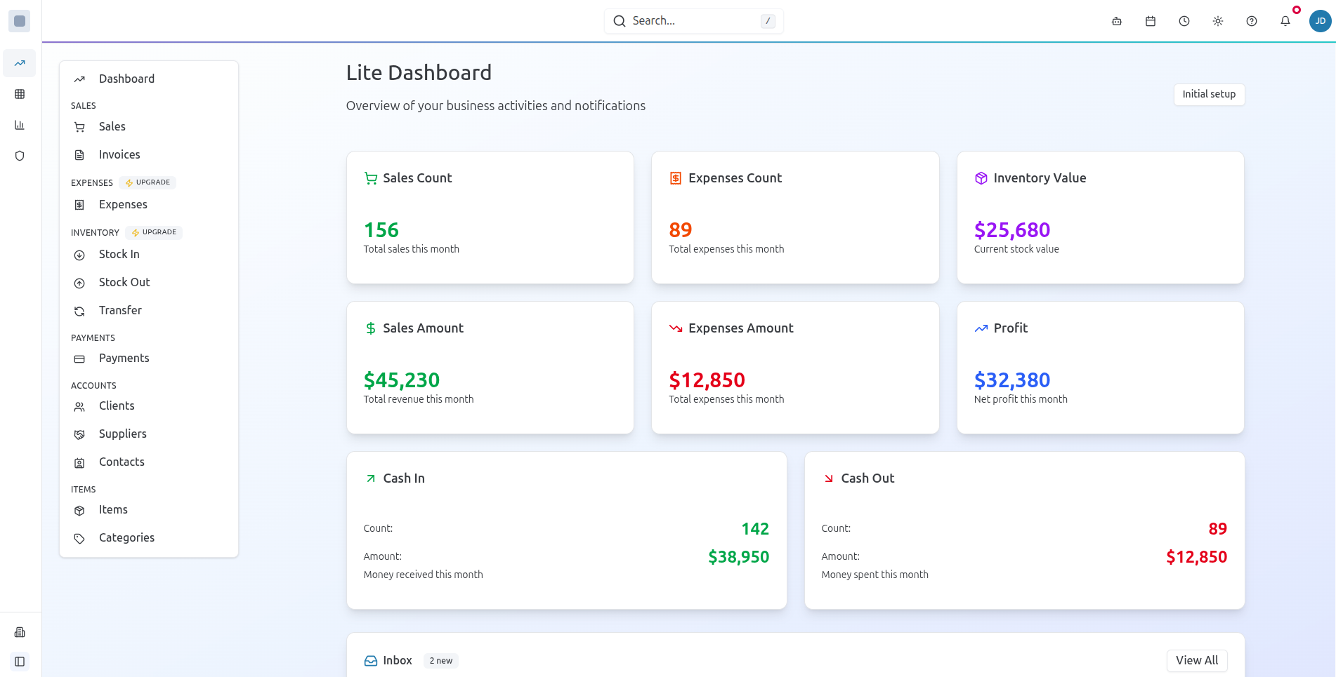 Composity Dashboard